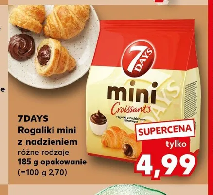 Rogaliki mini z nadzieniem 7DAYS promocja w Kaufland