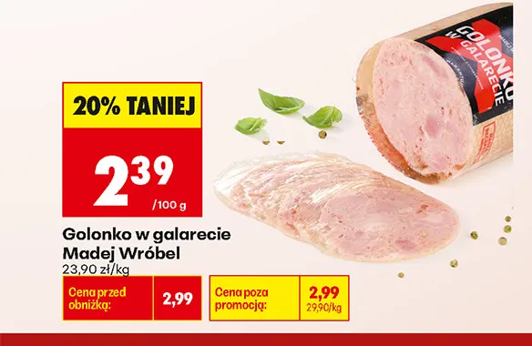 Golonko w galarecie Madej Wróbel promocja w Biedronka