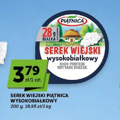 Serek wiejski wysokobiałkowy Piątnica promocja w Euro Sklep