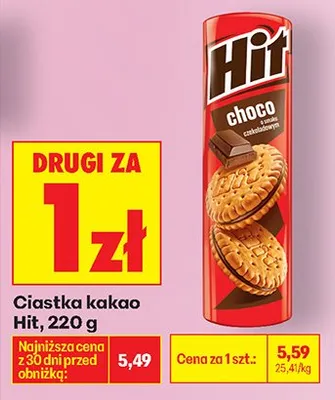 Ciastka kakao choco promocja w Biedronka