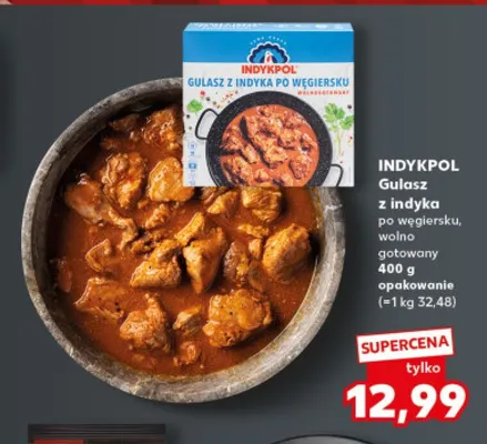 Gulasz z indyka po węgiersku wolno gotowany Indykpol promocja w Kaufland