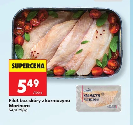 Filet bez skóry z karmazyna Marinero promocja w Biedronka