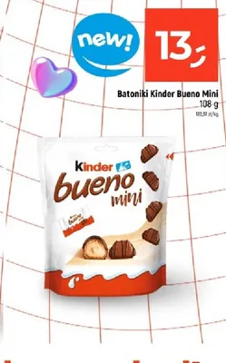 Batoniki Kinder Bueno Mini promocja w Dealz