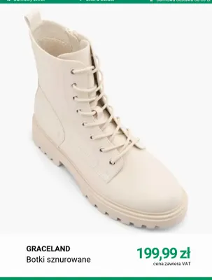 Botki sznurowane Graceland promocja w Deichmann
