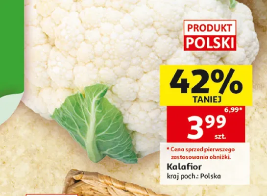 Kalafior polski promocja w Auchan