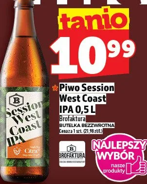 Piwo Session West Coast IPA promocja w TOPAZ