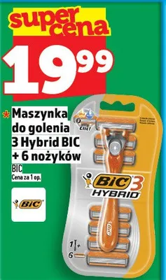 Maszynka do golenia 3 Hybrid BIC + 6 nożyków promocja w TOPAZ