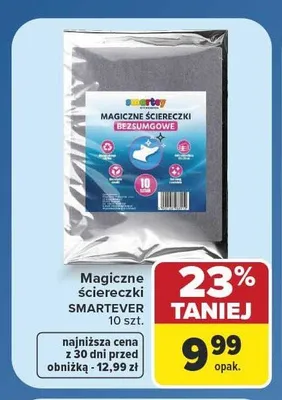 Magiczne ściereczki Smartever promocja w Carrefour