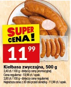 Kiełbasa zwyczajna promocja w Twój Market
