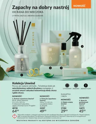 Spray do pomieszczeń Avon Unwind 100ml promocja w AVON