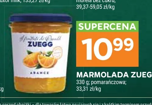 Marmolada pomarańczowa Zuegg promocja w Stokrotka