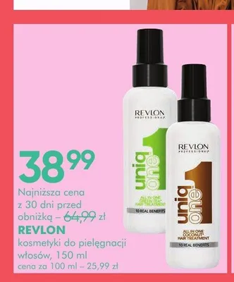 Kosmetyk do pielęgnacji włosów Revlon Uniq One Green Tea promocja w Super-Pharm