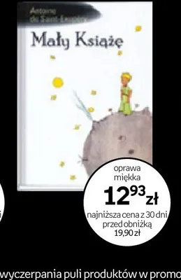 Książka Mały Książę oprawa miękka promocja w Empik