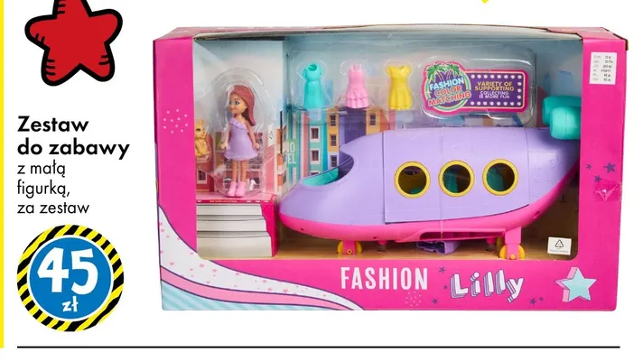 Zestaw do zabawy z małą figurką Fashion Lilly promocja w Tedi