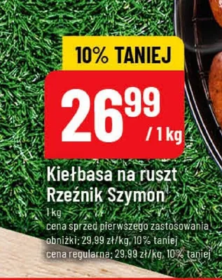 Kiełbasa na ruszt Rzeźnik Szymon promocja w POLOmarket