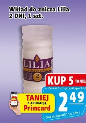 Wkład do znicza Lilia 2 DNI promocja w Prim Market