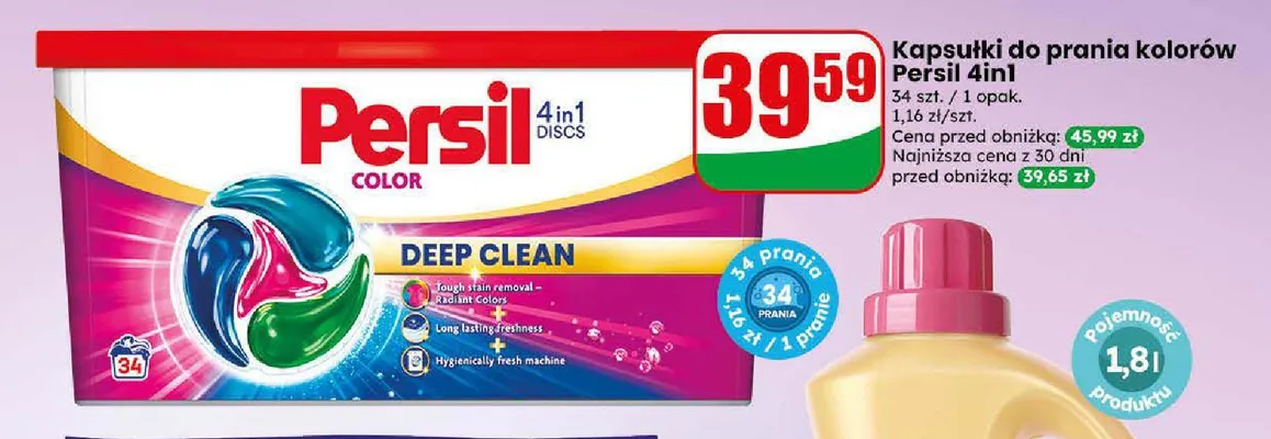 Kapsułki do prania kolorów Persil 4in1 promocja w Dino