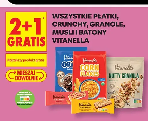 Płatki kukurydziane Vitanella Corn Flakes promocja w Biedronka