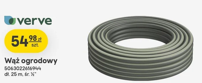 Wąż ogrodowy Verve dł. 25m śr. 1/2" promocja w Castorama