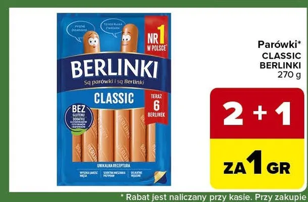 Parówki Classic promocja w Carrefour Express