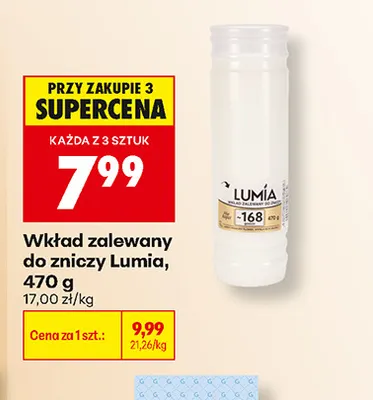 Wkład zalewany do zniczy Lumia promocja w Biedronka