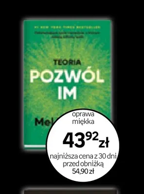 Książka Teoria Pozwól im Mel Robbins promocja w Empik