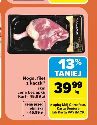 Filet z kaczki promocja w Carrefour Market