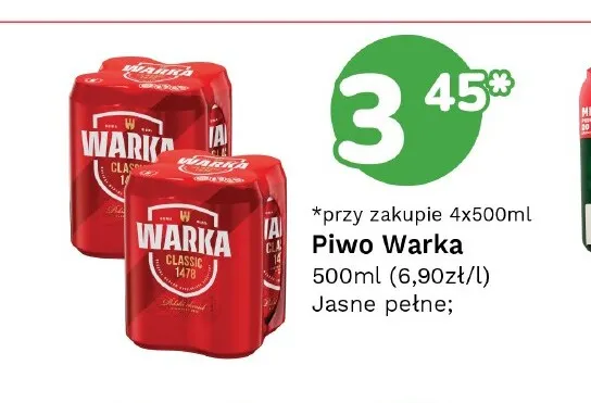 Piwo Warka promocja w Limonka