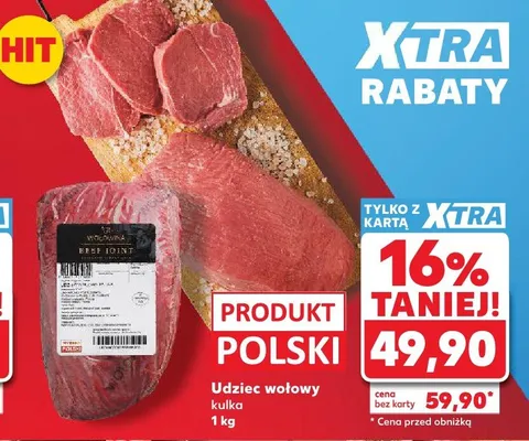Udziec wołowy kulka promocja w Kaufland