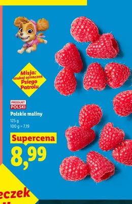Maliny polskie promocja w Lidl