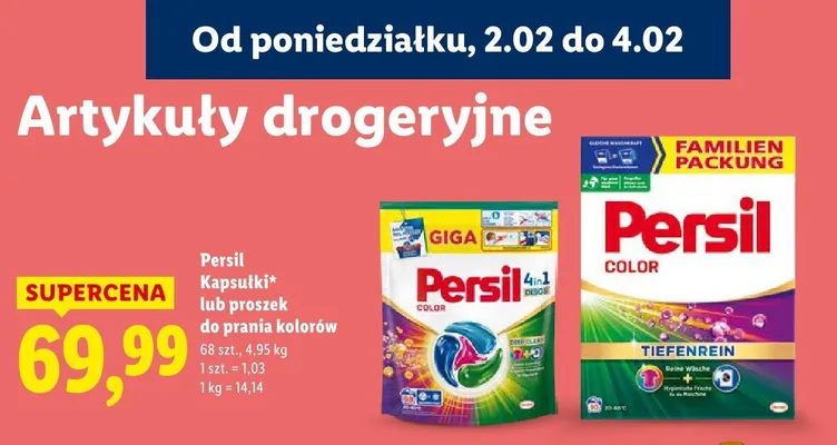 Kapsułki do prania kolorów Persil promocja w Lidl