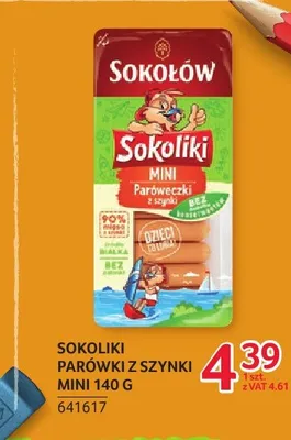 Parówki z szynki Mini Sokoliki Sokołów promocja w Selgros