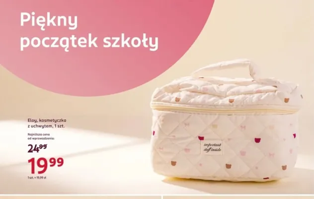 Kosmetyczka z uchwytem Eloy promocja w Rossmann