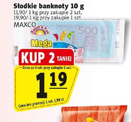 Słodkie banknoty MAXCO promocja w Prim Market