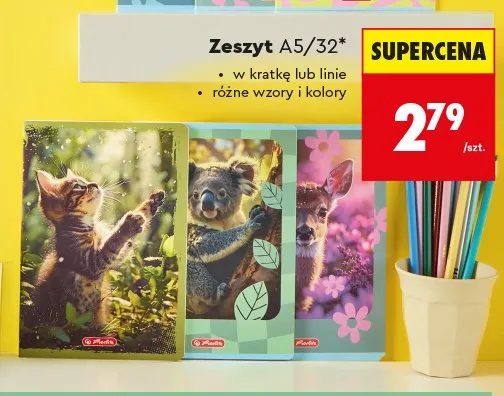 Zeszyt A5/32 Herlitz promocja w Biedronka