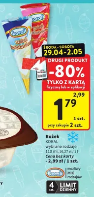 Rożek Koral wybrane rodzaje promocja w Intermarche