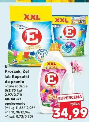 Proszek, żel lub kapsułki do prania różne rodzaje promocja w Kaufland