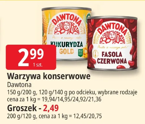 Kukurydza konserwowa Dawtona promocja w Leclerc