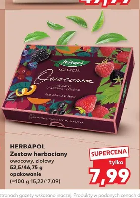 Zestaw herbaciany owocowy ziołowy Herbapol promocja w Kaufland