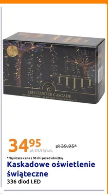 Kaskadowe oświetlenie świąteczne 336 diod LED promocja w Action