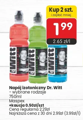 Napój izotoniczny Dr. Witt promocja w Market Point