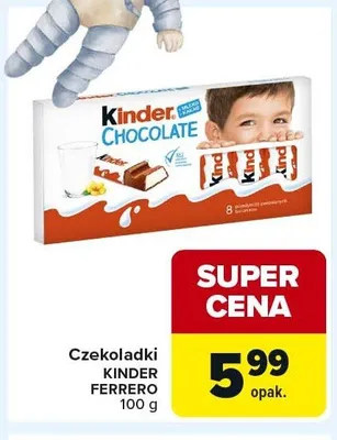 Czekoladki Kinder FERRERO promocja w Carrefour Express