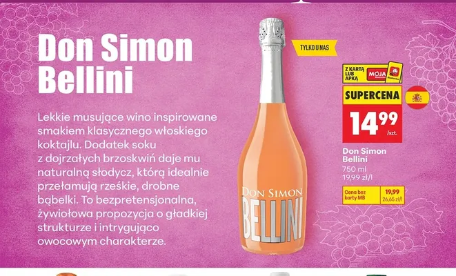 Napój winny Don Simon Bellini promocja w Biedronka