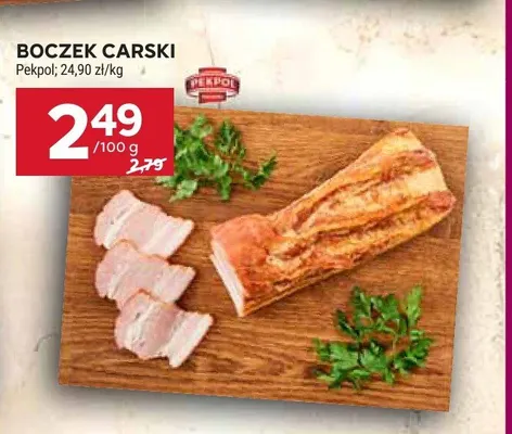 Boczek carski Pekpol promocja w Stokrotka