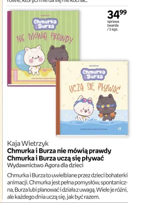 Książka Chmurka i Burza nie mówią prawdy promocja w Empik
