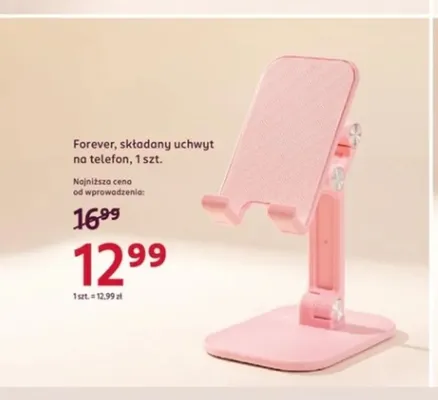 Składany uchwyt na telefon Forever promocja w Rossmann