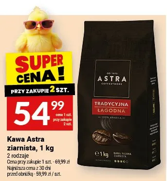 Kawa Astra ziarnista promocja w Twój Market
