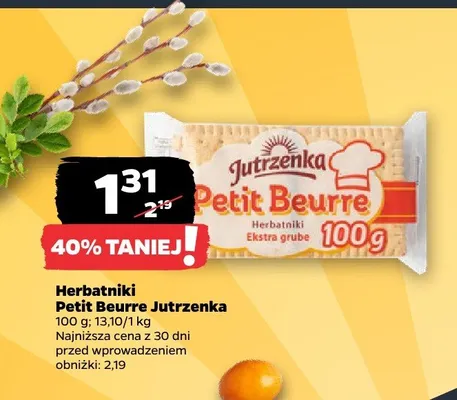 Herbatniki Petit Beurre promocja w Netto