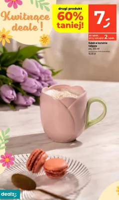 Kubek w kształcie tulipana promocja w Dealz