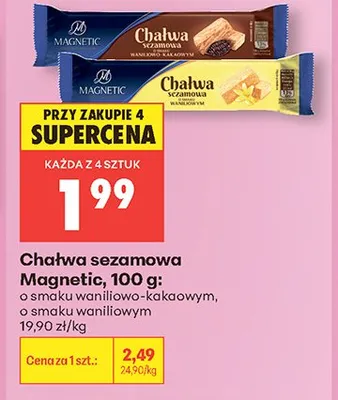 Chałwa sezamowa Magnetic promocja w Biedronka
